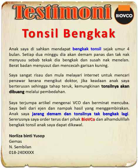 Masalah tonsil bengkak pasti menyakitkan. Orang dewasa tidak berhadapan masalah tonsil boleh menahan sakit, bagaimana dengan anak-anak?