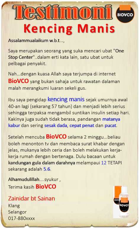 Testimoni BioVCO