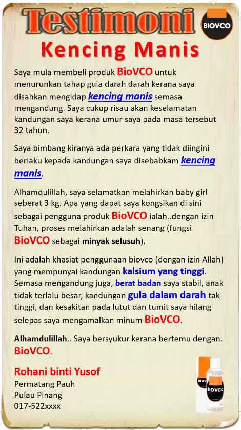 Testimoni BioVCO